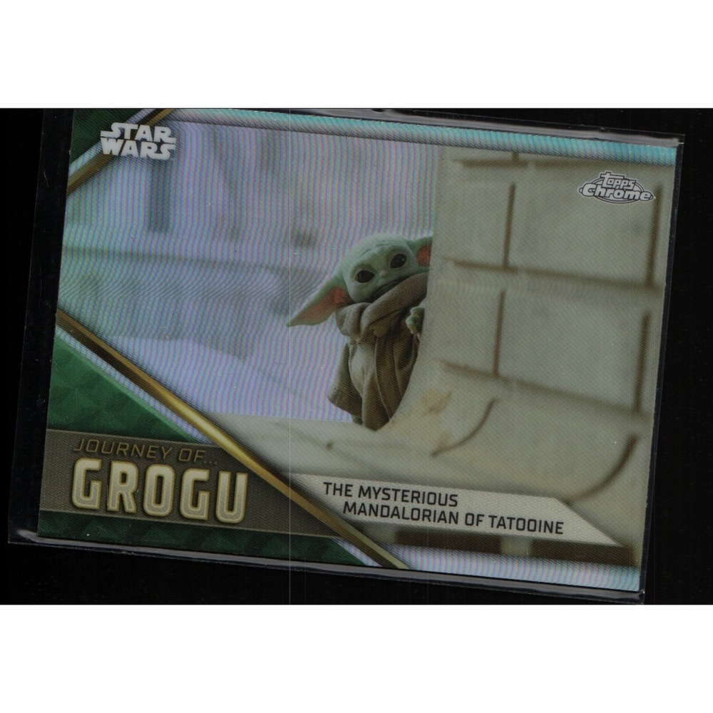 2021 Topps Star Wars Chrome Journey of Grogu #JG-9 Mysterious Mandalorian